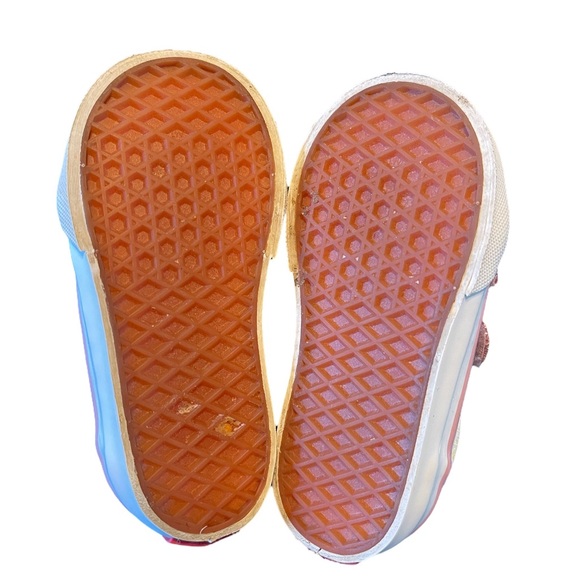 Vans Toddler 2-Tone Glitter Old Skool V Shoes - Picture 6 of 6